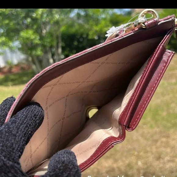 NWT $258 Michael Kors double zip wristlet - Picture 6 of 13